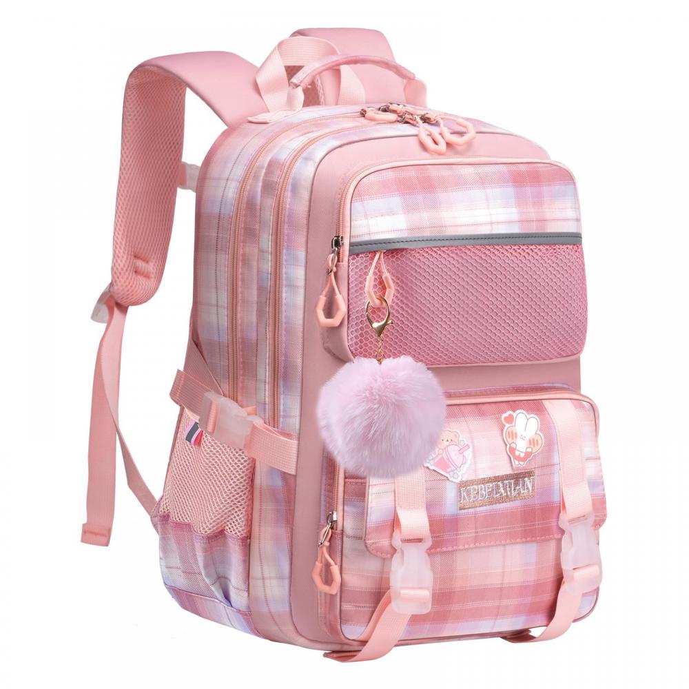 Cute Backpack for School Girls, Multi-Pockets,Large Capacity,Age 6-12