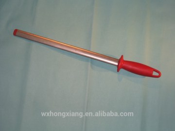 Oval shape diamond kitchen knife sharpening steel