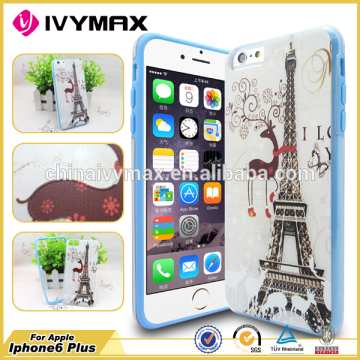 bling printing case for iphone 6 pc+tpu case