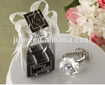 Diamond Engagement Ring Keychain Key Chain Bridal Shower Favors