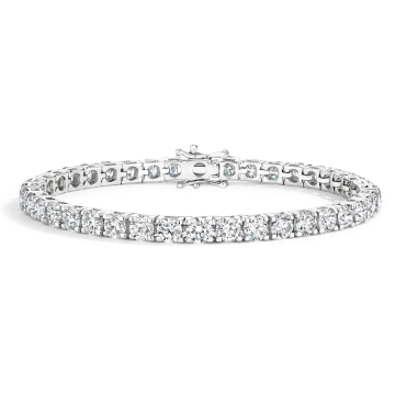 9K White Gold Lab Diamond Tennis Bracelet
