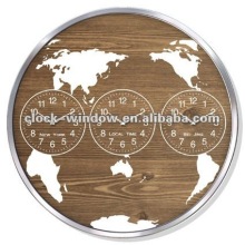 Map Time Zone Wall Clock