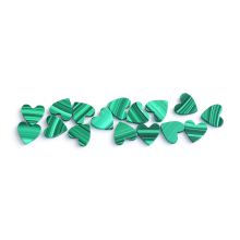 Green Malachite Heart shaped Flat back cuting