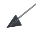 Ferramenta de branding de ferro para churrasco triangular Logotipo personalizável