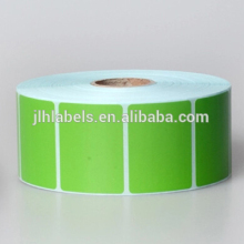 High Quality Green color Direct Thermal Labels, adhesive barcode labels, 40x30,1550 labels per roll,