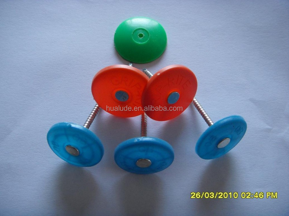 Grip-Cap Plastic Cap Nail with Factory Price