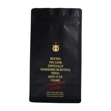 Blackout aanpasbaar papier Mylar Black Coffee Pouch