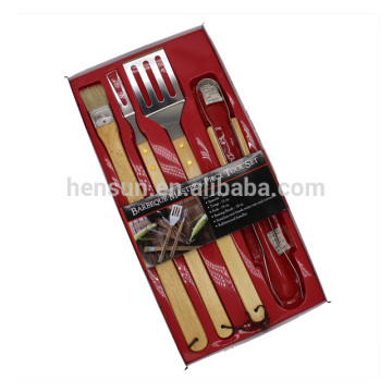 4pcs Barbecue Accessories Set with Blister Packaging
