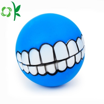 Funny Pet Teether Silicone Dog Chew Toy Balls