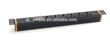 PDU 1U 10A universal 6 sockets with switch