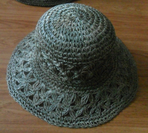 crochet sea grass traw hat