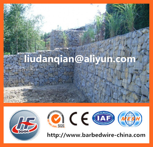 1mx0.5mx0.5m heavy duty galvanized welded gabion box for garden furniture (manufacture)