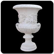 Landscaping marble flower pot stone planters pots