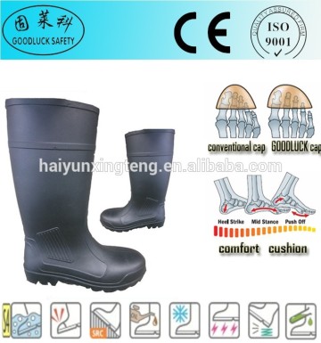 Smashproof PVC Natural Rubber Gumboots "Goodluck Safety" Boots