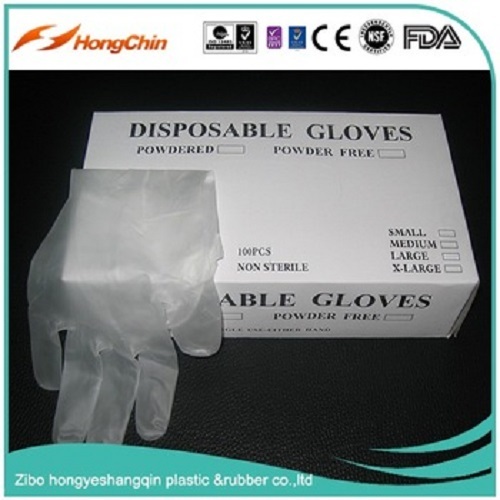 Low Powder Vinyl Gloves