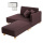 Sedia imbottita con divano in stile Chaise Lounge con Ottomano