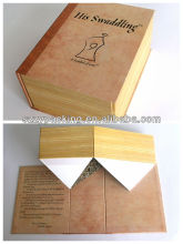 rigid flat packed box for book