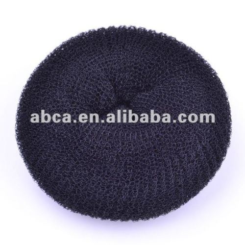 Fashional new hot knitted nylon black brown gold air buns hair buns long hair