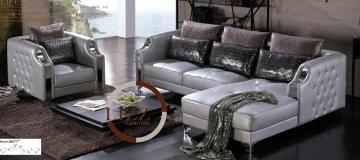 geniune   leather corner sofa