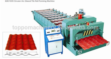 Colored Glazed Steel Roof Tiles Roll Forming Machine