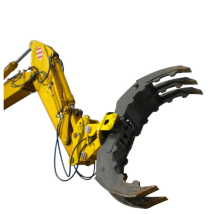 China Price Wood Grapple ATV Backhoe Excavator Rock Auger Excavator Hydraulic Rotator Grapple for Construction Equipment