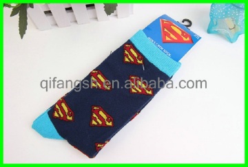 cartoon super hero crew socks