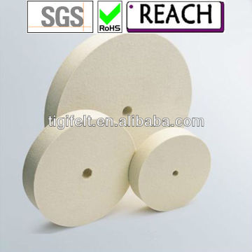 Environmentally Friendly of Wool Felt Glass Polishing Wheels