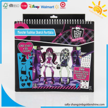 Monster High Sketch Drawing Portfolio Notebook