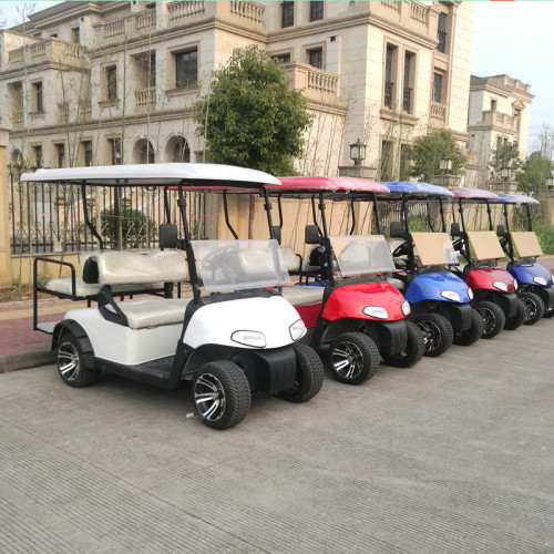 Chariots de golf électriques bon marché 4 places de bonne qualité