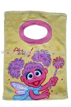 100% cotton reactive printed baby bib