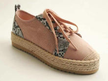 Women's Lace-Up Chunky Platform Espadrille Fashion Sneaker