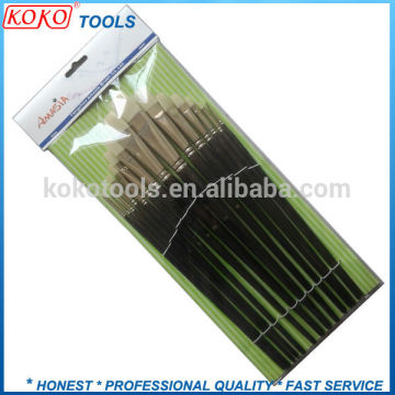 wooden handle pig bristles hair professional artists painting brushes