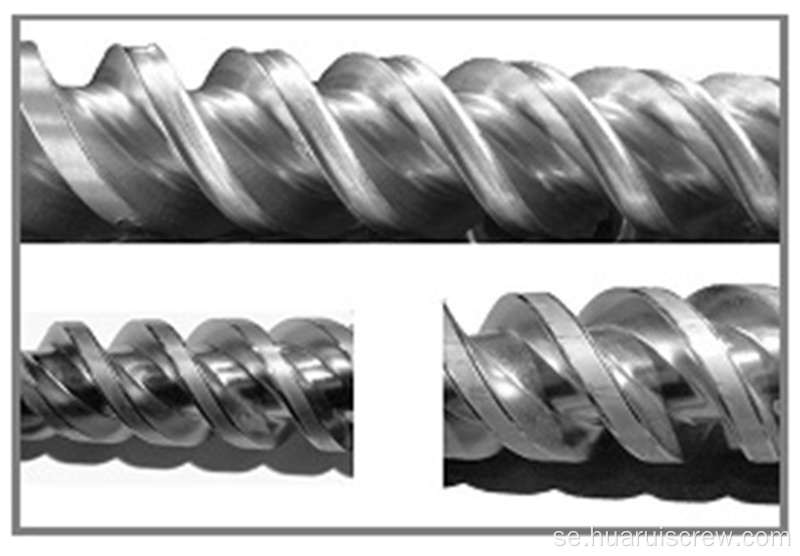 Formsprutningsskruv och fat och cylinder