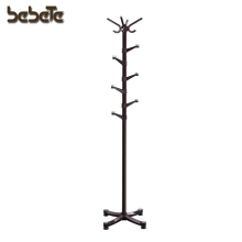 Coat Rack Purse Rack Hall Tree with 14 Rotating Plastic Hooks Espresso URCR19Z