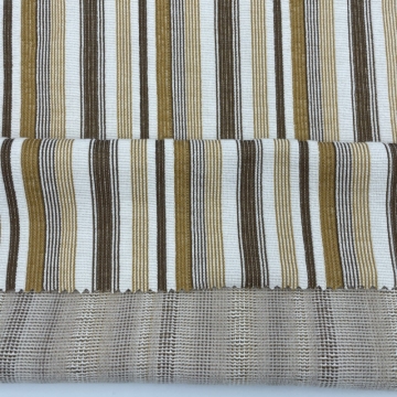 Striped Polyester Spandex Mixed Jacquard Knitted Fabric