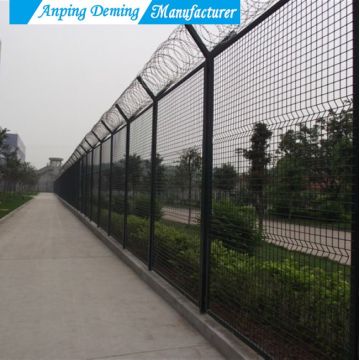 v curves wire mesh fence panels