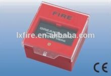 Hand actuated alarm button