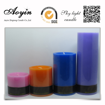 Colorful Scented Household Pillar Candle