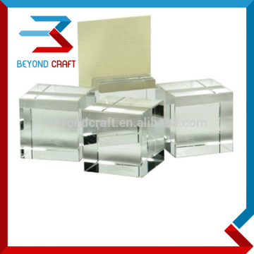 mini cube card holder glass