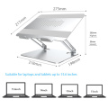 Aluminum Laptop Holder Ergonomic Adjustable Notebook Stand