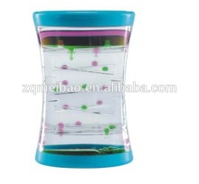 acrylic promotion gift colorful 2 minute liquid hourglass timer