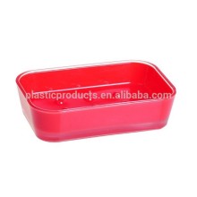 Simple Bathroom Ware Plastic Red Soap Box