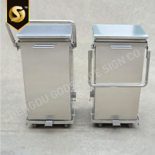 Customized large trash cans steel recycle trash cans