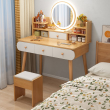 Mirrored Modern Luxury Bedroom Dressing Table Nightstand