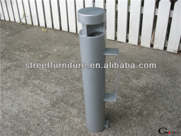 Outdoor cigarette ashtray for waste bins