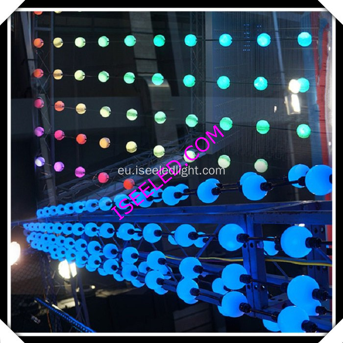 LED Pixel Ball String Gortina Ekitaldietarako