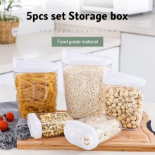 5 piece set kitchen food storage container