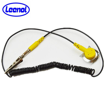 LN-1591802 ESD Mat Grounding Cord Yellow Earth Cord With Alligator Clip