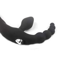 Thrusting Vibrator Sex Toys with Anal Beads