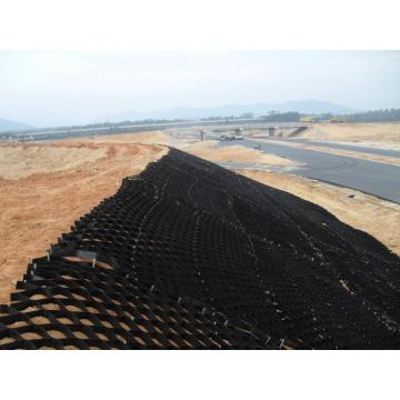 Road Plastic Retaining Wall HDPE Geocell untuk cerun